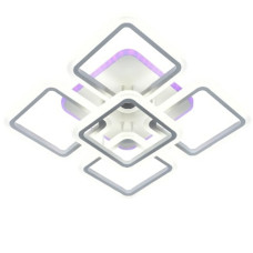 Люстра стельова світлодіодна з RGB підсвічуванням Light House SRS-19589/4+1 WH (RGB) 131W+10W, колір білий