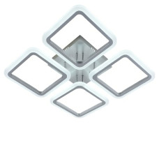 Люстра стельова світлодіодна LED Light House SRS-19589/4A MATT SILVER (112W), колір матове срібло