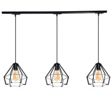 Світильник підвісний трековий Атмолайт Track-3 ArtS3 TP200-1000-3 Black чорний