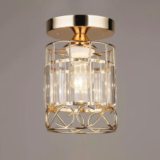 Люстра стельова Light House SR-19613/1H FG D125*H190 золото, плафон прозорий 