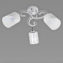 Изображение Люстра потолочная Light House SR-19615/3 WT+CH D600*H260 E27 белая + хром, плафон белый + прозрачный ИМ Light-Deco 