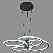 Люстра підвісна світлодіодна LED Light House SRS-19632 BK 104W чорна