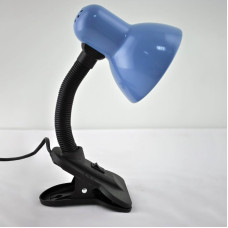 Учнівська настільна лампа (прищіпка) Light House ST-12089 BL C блакитна