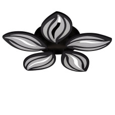 Люстра стельова світлодіодна Light House SRS-19645/5 BK 52W чорна