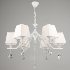 Люстра підвісна з абажуром Light House SRS-19647/6 WT білий