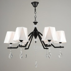 Люстра підвісна з абажуром Light House SRS-19648/6 BK чорна