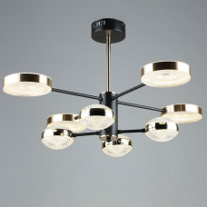 Люстра стельова світлодіодна LED Light House SRS-19688/4+4 COFFEE+GD, колір кавовий + золото