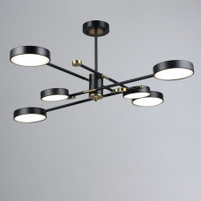 Люстра стельова світлодіодна LED Light House SRS-19693/6 BK+COP, колір чорний
