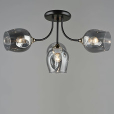Люстра потолочная Light House SRS-19697/4 COFFEE+FGD черный + золото