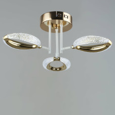 Люстра стельова світлодіодна LED Light House SRS-19715/3 WT+FGD, колір білий + золото