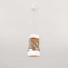 Люстра подвесная Light House SRS-19738/1 белая, плафон белый с медовым