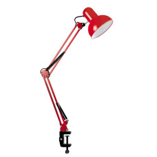 Настільна лампа на струбціні Light House SRS-19761 на одну лампочку червоний