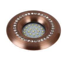 Світильник точковий врізний зі стразами Levistella 716MKD-C26Y GT бронза
