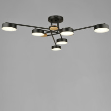 Люстра стельова світлодіодна LED Light House SRS-19603/6 BK, колір чорний
