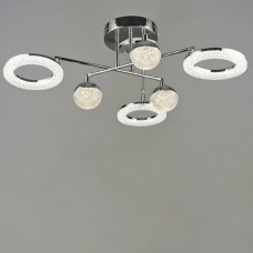 Люстра стельова світлодіодна LED Light House SRS-19793/3+3 CH, хром