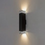 Изображение Светильник настенный MSK Electric Sieve бра под две лампы NL 23702-1 BK черный ИМ Light-Deco 