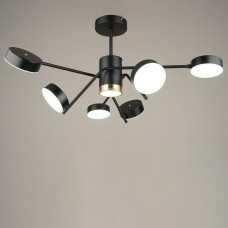 Люстра стельова акрилова світлодіодна LED Light House SRS-19834/6 84W BK, колір чорний