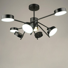 Люстра стельова акрилова світлодіодна LED Light House SRS-19834/8 112W BK, колір чорний