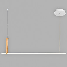 Люстра підвісна акрилова світлодіодна LED Light House SRS-19891M WOOD+WT дерево + біла