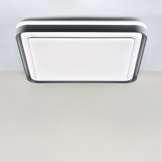 Люстра стельова світлодіодна LED Light HouseSRS-19905 55W квадратна біла з чорним