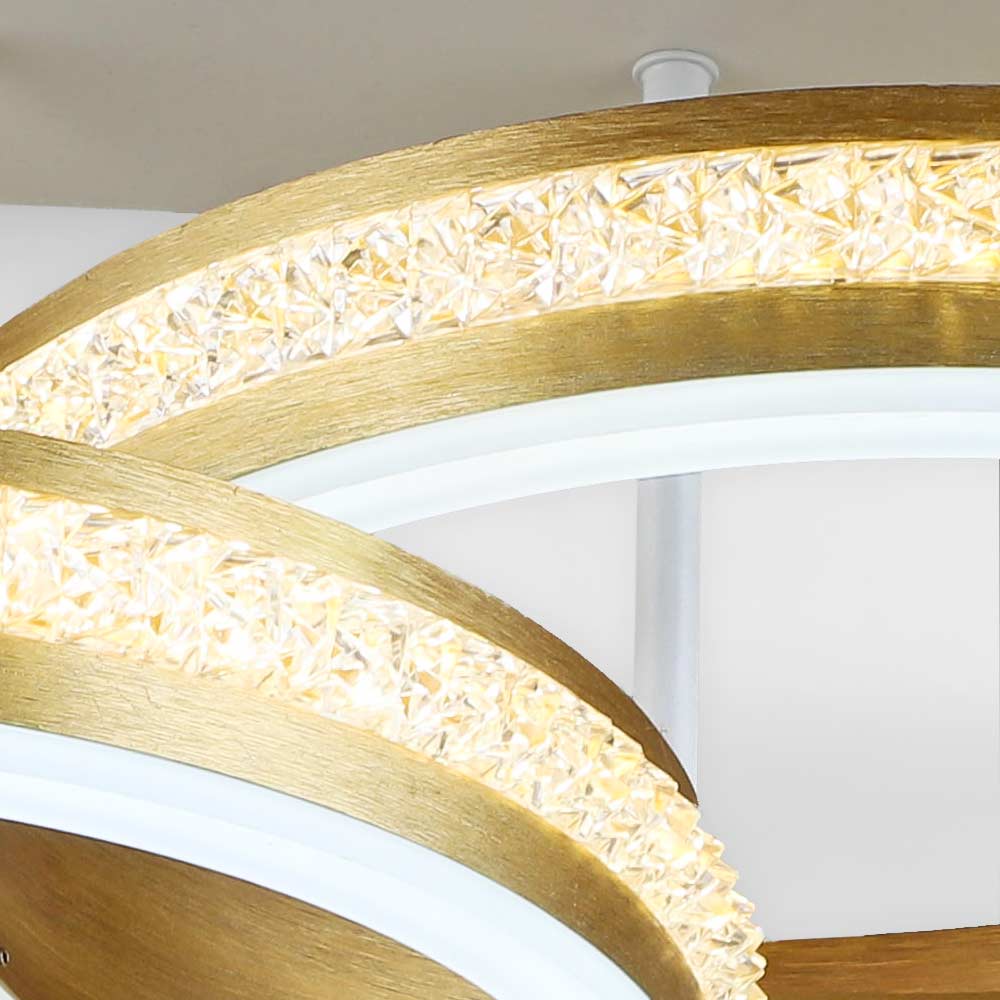 Изображение Люстра потолочная светодиодная акриловая LED Light House SRS-19918/3, цвет белый + золото   ИМ Light-Deco 1 