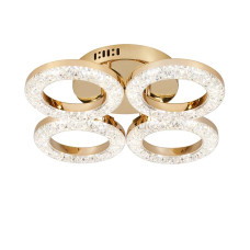 Люстра стельова світлодіодна Light House SRS-19920/4 GD 32W*2, колір золото