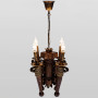 Зображення Люстра підвісна дерев'яна свічки Light House DL-19925/4 колір бронза + коричневий ИМ Light-Deco 1 