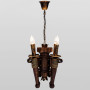 Зображення Люстра підвісна дерев'яна свічки Light House DL-19925/4 колір бронза + коричневий ИМ Light-Deco 2 