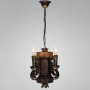 Зображення Люстра підвісна дерев'яна свічки Light House DL-19926/4 колір бронза + коричневий ИМ Light-Deco 1 