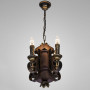 Зображення Люстра підвісна дерев'яна свічки Light House DL-19926/4 колір бронза + коричневий ИМ Light-Deco 2 