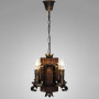 Зображення Люстра підвісна дерев'яна свічки Light House DL-19928/4 колір бронза + коричневий ИМ Light-Deco 1 