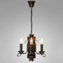 Зображення Люстра підвісна дерев'яна свічки Light House DL-19928/4 колір бронза + коричневий ИМ Light-Deco 2 