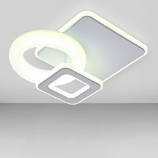 Люстра стельова світлодіодна LED Light House SY-19942/1 WT+BK 250*250*80 50W без пульта, колір білий