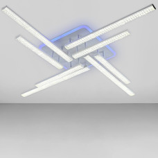 Люстра стельова світлодіодна LED Light House SY-19943/4+4C WH+PK/BU 975*975*90 120+30W PULT DU, колір білий