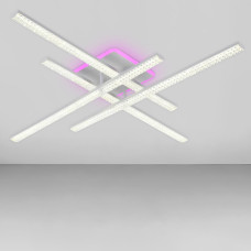 Люстра стельова світлодіодна LED Light House SY-19943/4C WT+PK/BU 810*810*110 96+20W PULT DU, колір білий