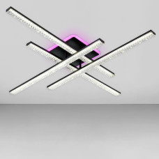 Люстра стельова світлодіодна LED Light House SY-19943/4C BK+PK/BU 810*810*110 96+20W PULT DU, колір чорний