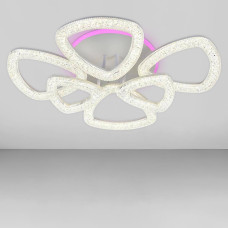 Люстра стельова світлодіодна LED Light House SY-19944/4+2C WH+PK/BU 680*535*150 156+24W PULT DU (шт.) колір білий