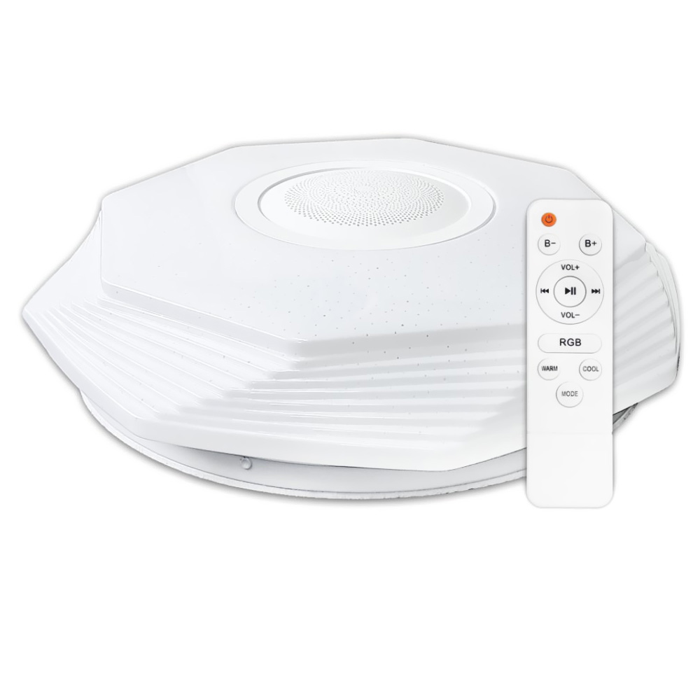 Зображення Світильник світлодіодний Biom SMART SML-R46-55-M-RGB 3000-6000K 55Вт з д/в муз. BT APP ИМ Light-Deco 