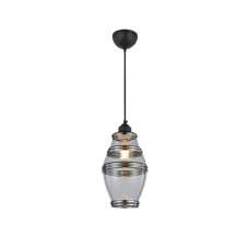 Світильник підвісний HOROZ ELECTRIC "ELEMENT-2" колір хром
