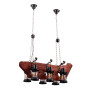 Зображення Люстра підвісна дерев'яна Light House SRS-16340-6 коричневийИМ Light-Deco