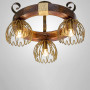 Зображення Люстра стельова дерев'яна Light House DL-19927/3 колір бронза + коричневий ИМ Light-Deco 5 