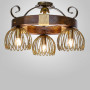 Зображення Люстра стельова дерев'яна Light House DL-19927/3 колір бронза + коричневий ИМ Light-Deco 6 