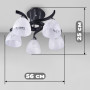 Изображение Люстра потолочная Light House SH-18517/5 BK 560*560*250 черная + хром, плафон белый ИМ Light-Deco 1 