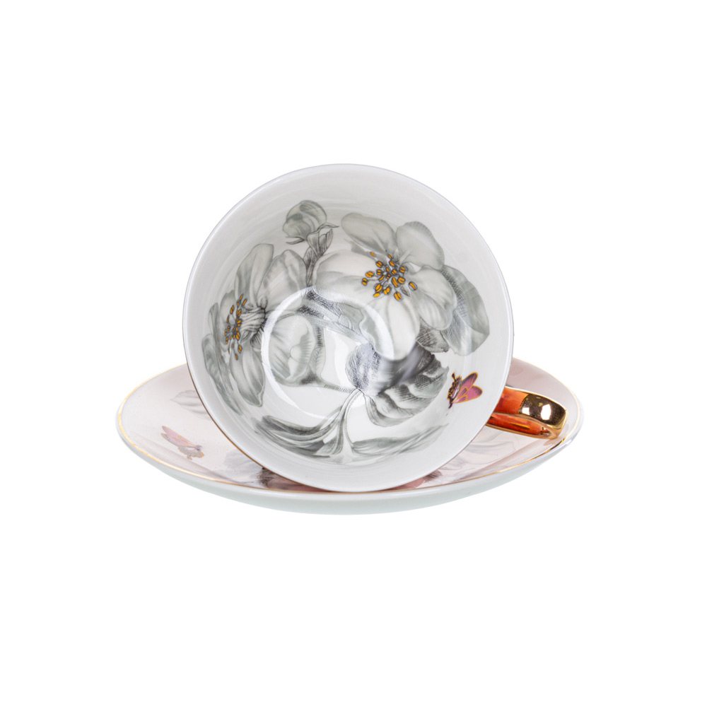 Зображення Чашка чайна порцелянова з блюдцем Lefard 200мл (975-057) ИМ Light-Deco 1 