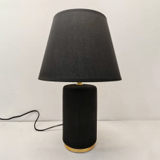 Настільна лампа з абажуром Light House SRS-20071 BLACK чорна