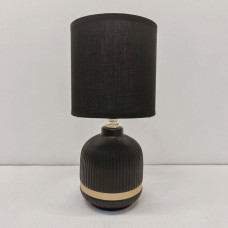 Настільна лампа з абажуром Light House SRS-20072 BLACK чорна