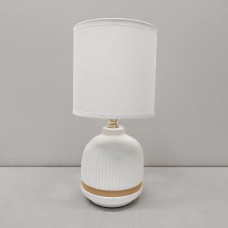 Настільна лампа з абажуром Light House SRS-20072 WHITE біла