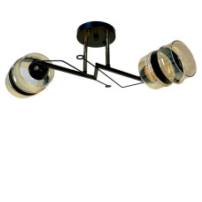 Люстра стельова Light House SC-20079/2 BK+FG 530*260*185 чорна + золото