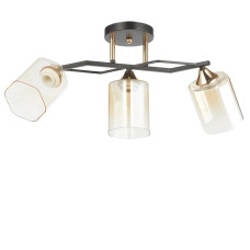Люстра стельова Light House SC-20086/2 BK+FG 510*140*245 чорна + золото