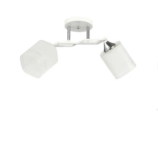 Люстра стельова Light House SC-20087/2 WH+CR 510*140*245 біла + хром, плафон білий 